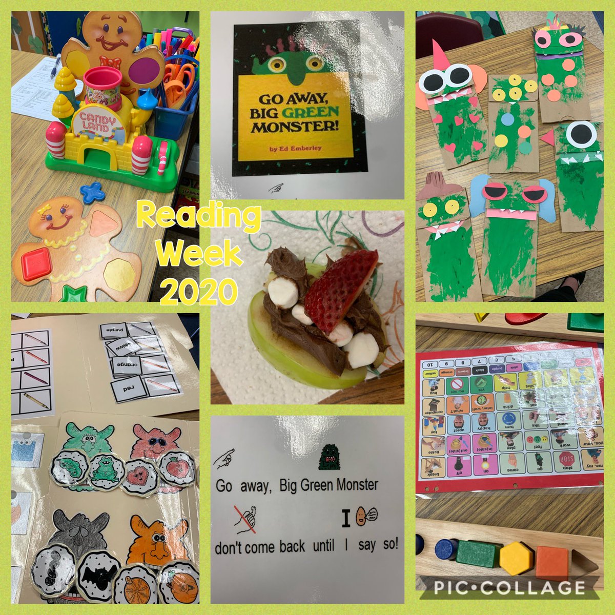 JayneTownsend10's tweet photo. Today we read “Go Away, Big Green Monster”. We played Candy Land, did puzzles, completed file folders, and created our own monsters using our imagination. This afternoon we made delicious monster mouths. @SedgeGardenES @AcPitts411 @kristinparsons https://t.co/05opTZUJ1R