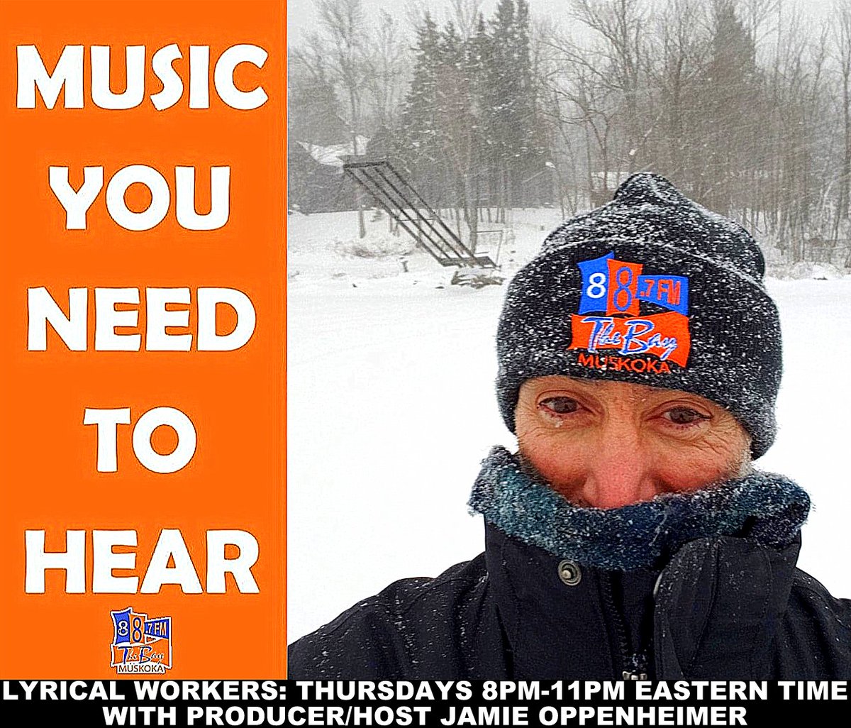 huntersbayradio's tweet photo. The award-winning LYRICAL WORKERS Show #259 is on-air & online TONIGHT 3-5-2020 & each THURSDAY 8-11pm ET w/ Host
@SongsByJamieOpp
on MUSKOKA'S LOCAL STATION https://t.co/aRBjVgKc6T #MusicYouNeedToHear #GotLocal #WeAreMuskoka #LyricalWorkers JamieOppenheimerSongwriter@gmail.com https://t.co/7ealI7tasp