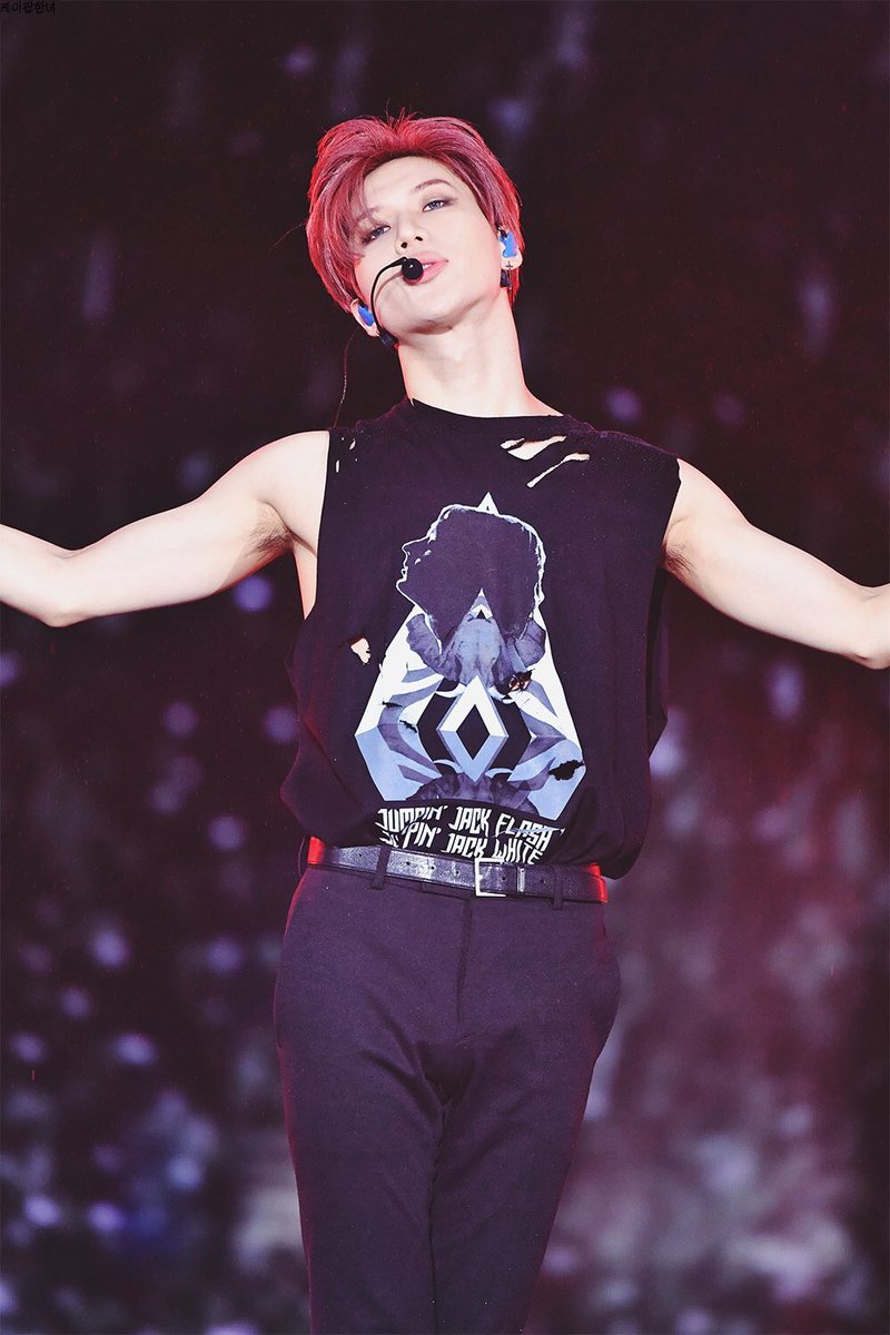  #Taemin is a bright red, like classic apple or fire truck red.