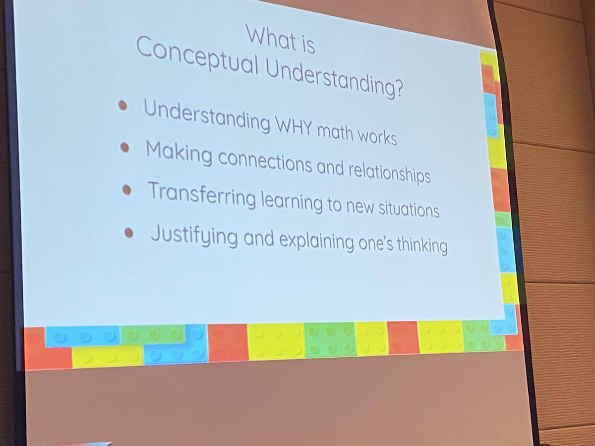Maximizing PreK math must include developing conceptual understanding.  #D300math  #ilascd
