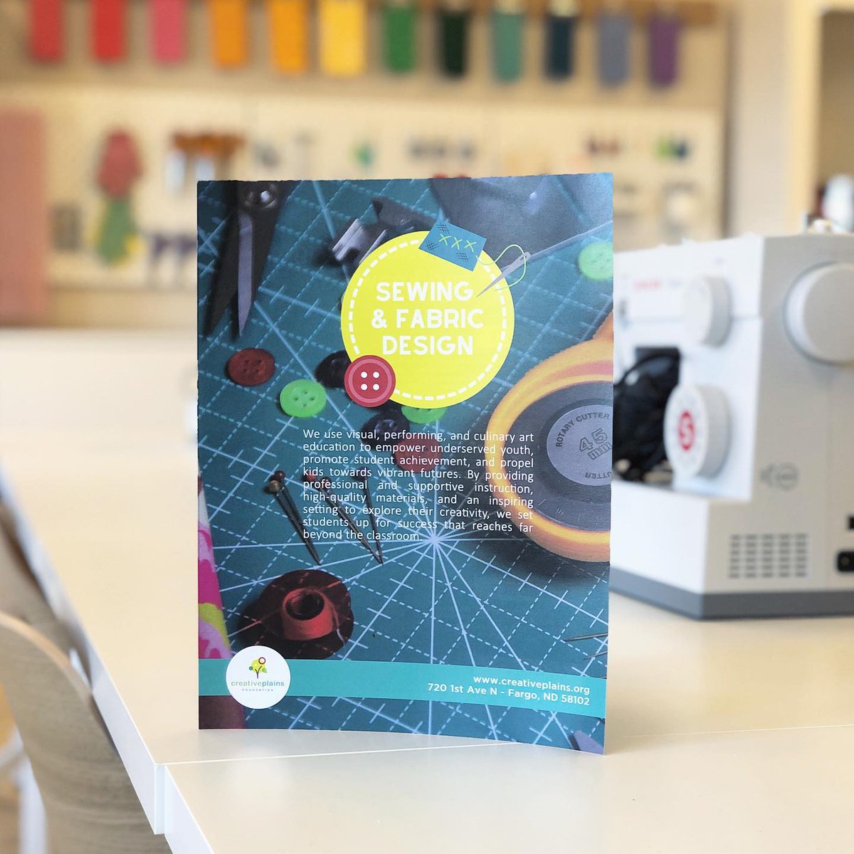 We are accepting applications for our 8-week Intro to Sewing &amp; Fabric Design series!

This course prepares students to confidently operate a sewing machine and teaches fun ways to customize fabrics.

Click here to apply creativeplains.org/textiles
