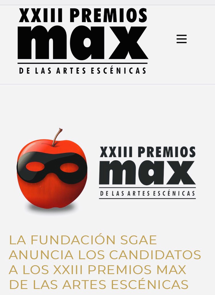 Giramagic1's tweet photo. HAI, LA PESCADORA DE SUEÑOS - CANDIDATA A LOS PREMIOS MAX 

Estimada compañía
 
Desde la organización de los Premios Max nos complace indicarle que su espectáculo ha sido seleccionado como candidato en los XXIII Premios Max de las Artes Escénicas. https://t.co/Os9UvQIlLM