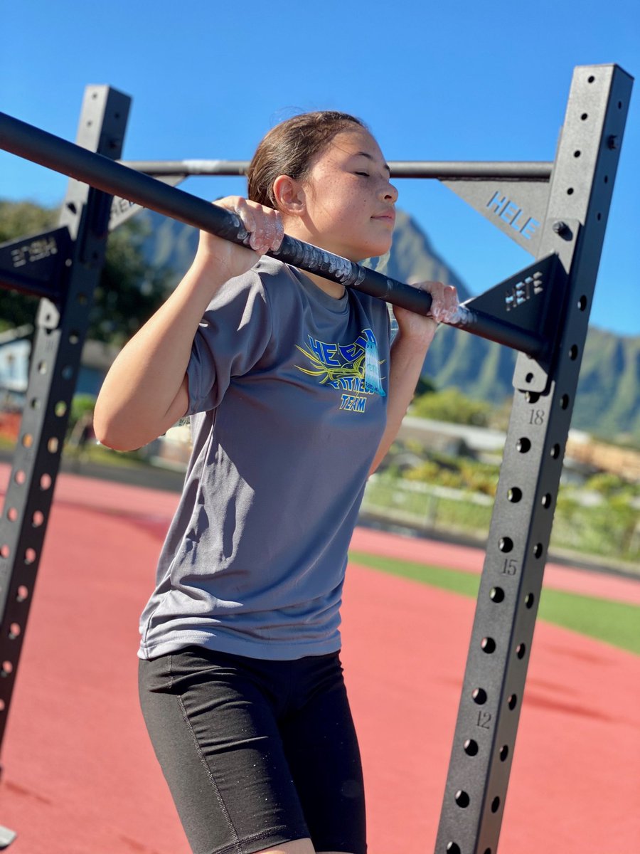 Student athletes proudly representing the 22 elementary schools in the Windward District Physical Fitness Meet at Castle HS.