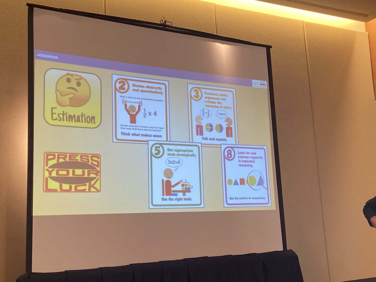 JDuginske's tweet photo. Sharing the D300 math reasoning routines at the kindergarten conference. Full house in this session. #d300math #ilascd #mathpractices https://t.co/d6nO87VLxf