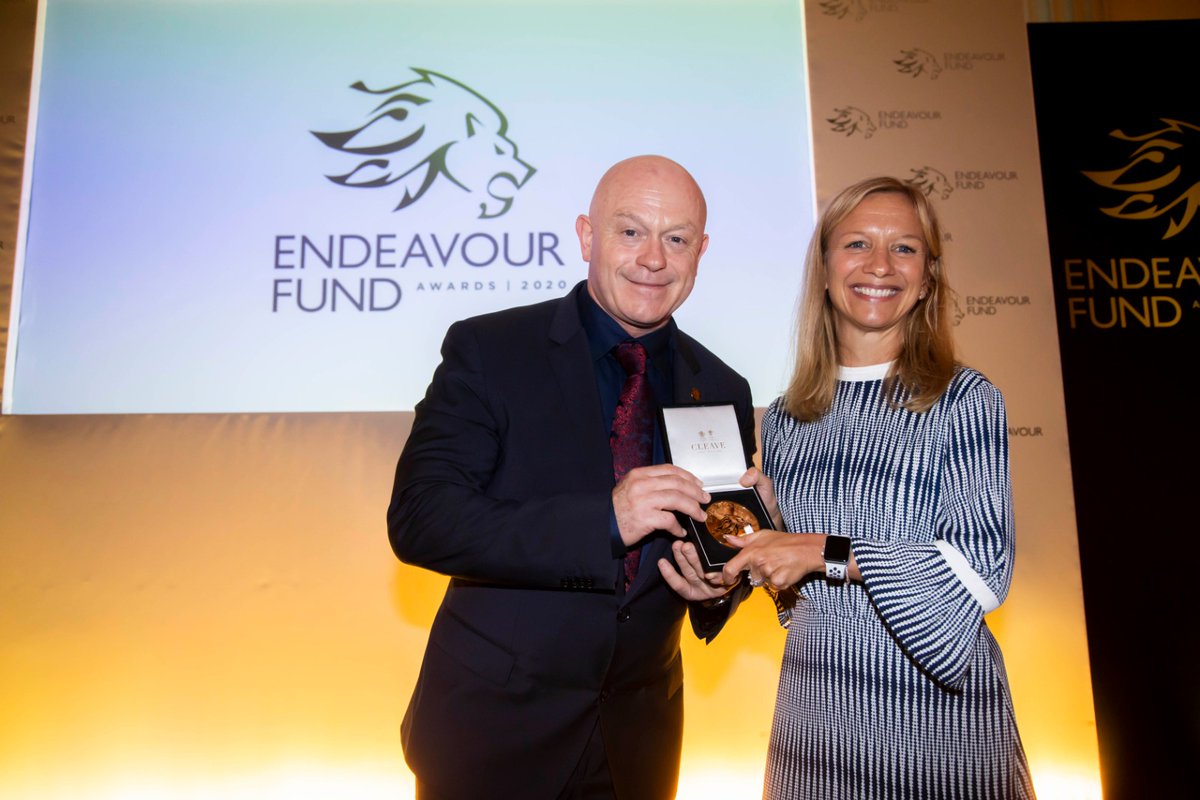The brand-new award for 2020 is the Community Impact Award. It is to recognise the team that has contributed the most to their community and made a positive impact on those around them. And our first ever winner is @SuperheroTri! #EndeavourFundAwards