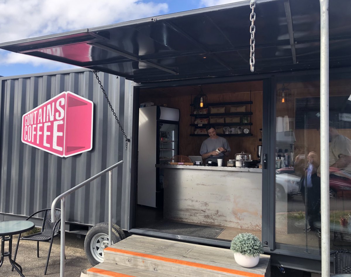 When in Palmy, I always make sure to drop into see Dubliner Liz Brady in Contains Coffee on Featherston Street - purely to test her contention of baking the best brownie in the world. Passes the test every time. #community