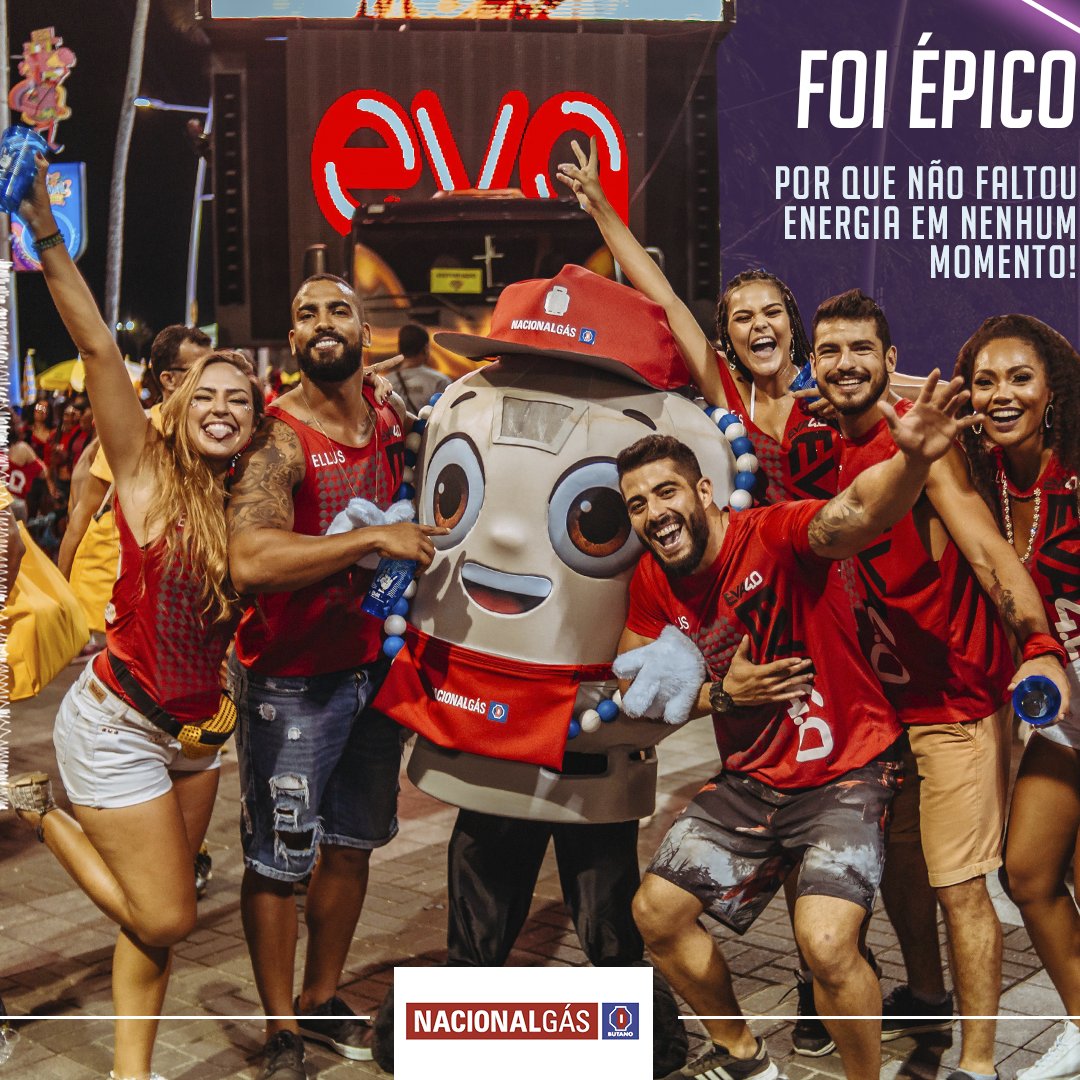 bandaeva's tweet photo. Se alguém disser que faltou energia no Bloco Eva, vai estar mentindo! 😜🎉Mais um ano a Nacional Gás garantiu que ninguém ficasse parado na nossa comemoração. Foi empolgação do começo ao fim. Muita gratidão por essa parceria! 🙌🏼💥 #BlocoEva2020 #NacionalGás #Eva40 #Ad https://t.co/3jeBog0ing