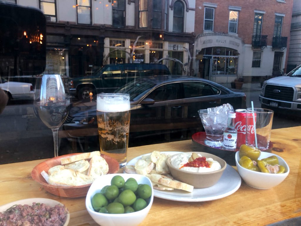 Happy Hour is 4 to 6 PM, Monday through Saturday