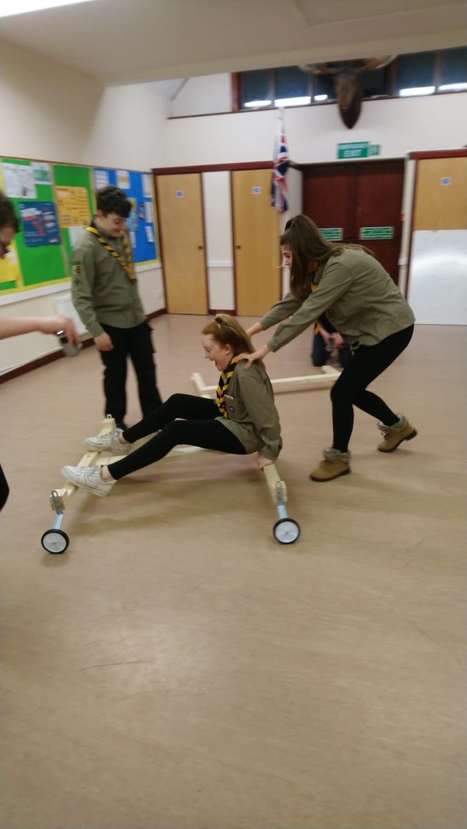 Home made Go Cart designed and built in one evening by Dragon Explorers. Great woodworking #skills for life <a href="/HampshireScouts/">Hampshire Scouts</a>