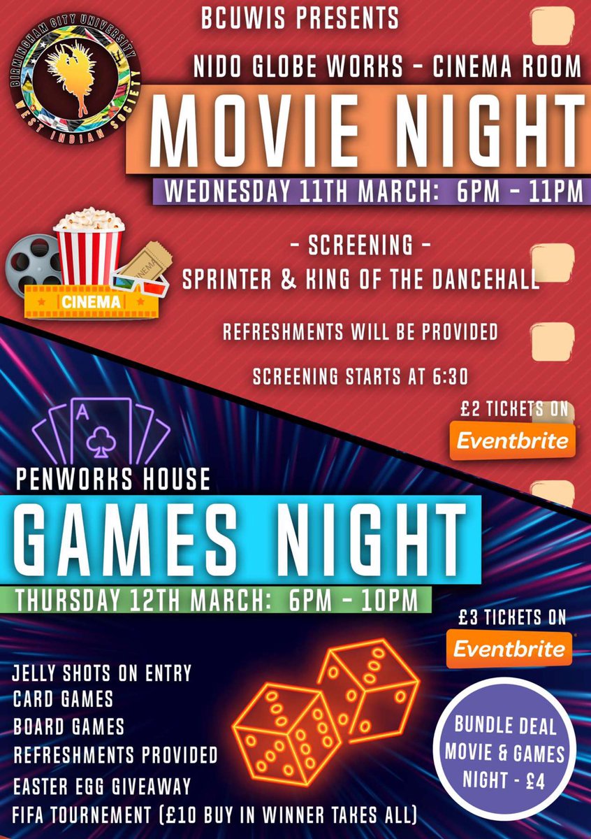 BCUWIS's tweet photo. When’s the last time you relaxed &amp; had some wholesome fun?

We know Grad+ Week can be boring, well we have something for you📆

🎟: https://t.co/cNTOPRDV3E https://t.co/FNsxuTbOsL