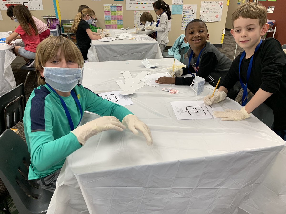 HealyHeadlines's tweet photo. Surgical teams at work. Good thing the know nonfiction text features and can save the patient! #surgeryfun #readingexperts @shenna_aucoin @WarnerCFISD @Shellsuperstars https://t.co/zGU13mvC5F