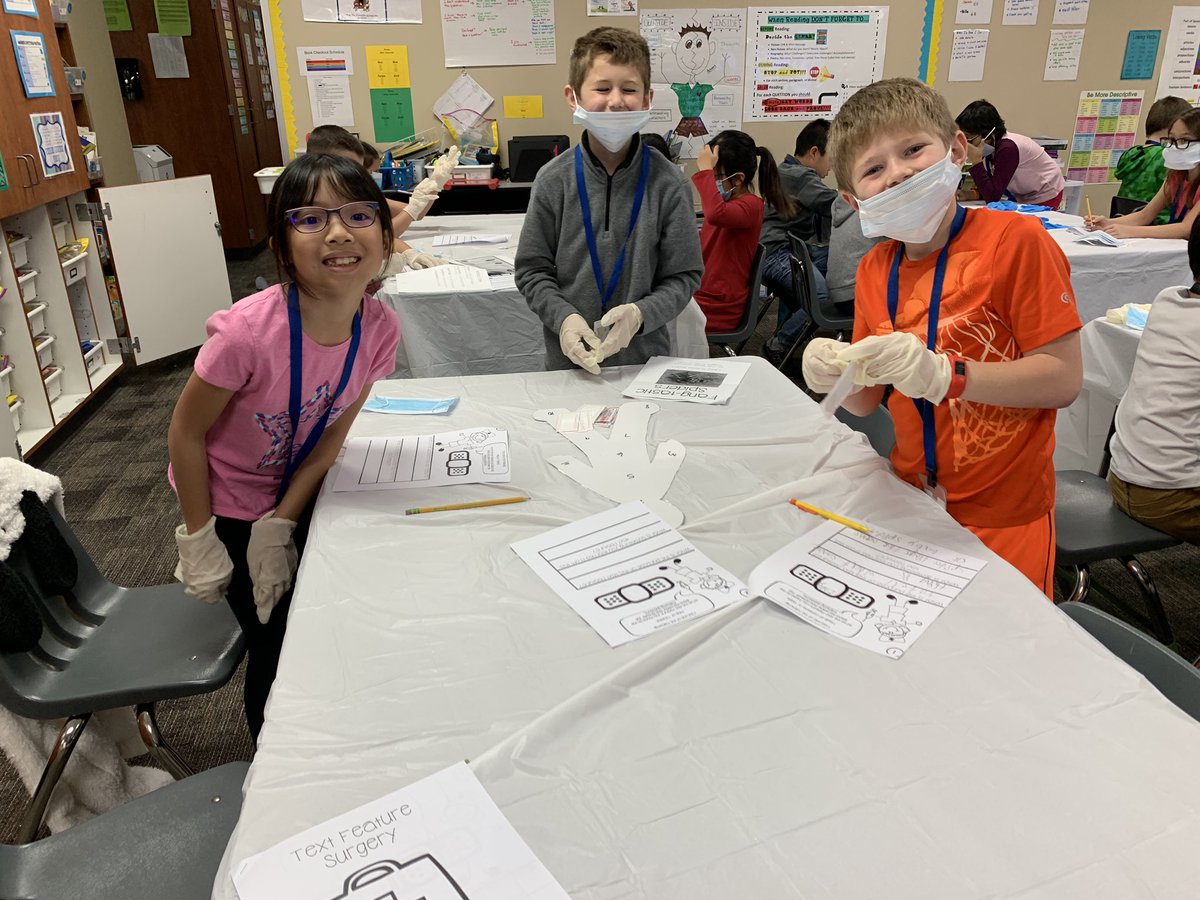HealyHeadlines's tweet photo. Surgical teams at work. Good thing the know nonfiction text features and can save the patient! #surgeryfun #readingexperts @shenna_aucoin @WarnerCFISD @Shellsuperstars https://t.co/zGU13mvC5F