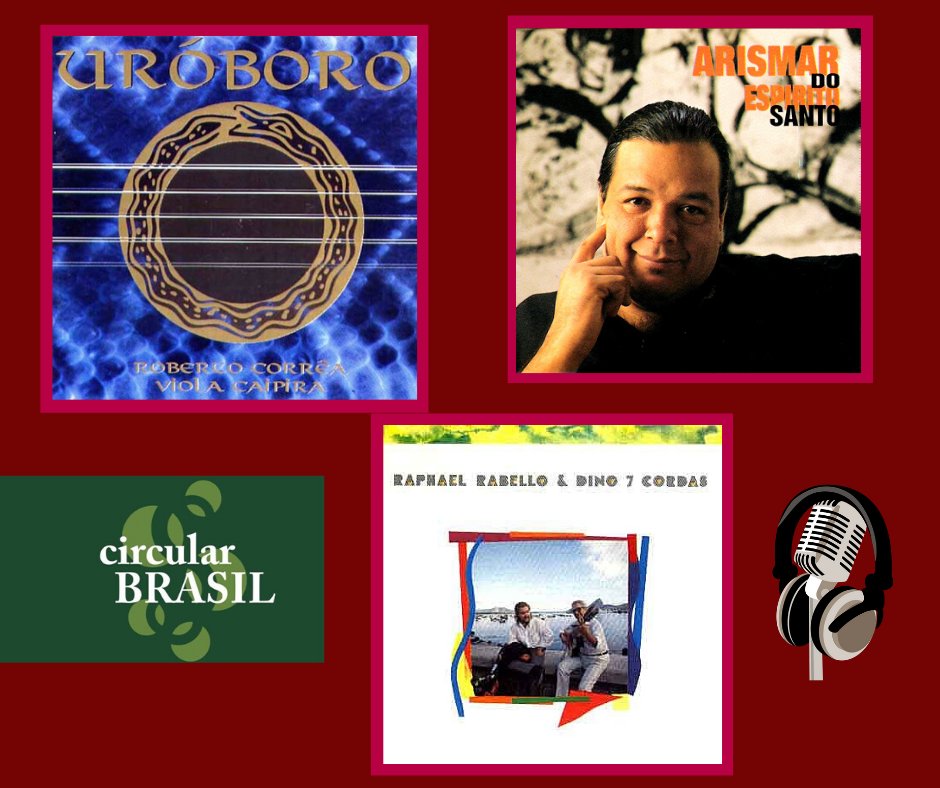 O Circular Brasil dessa semana (<a href="/mecfm/">./.</a>) traz o violeiro Roberto Corrêa + uma homenagem a Raphael Rabello e Dino 7 Cordas + o baixista Arismar do Espírito Santo. Ouça agora ► radios.ebc.com.br/circular-brasi… #musicainstrumental #musicabrasileira #musicosdobrasi l#marceloguima #radiomec