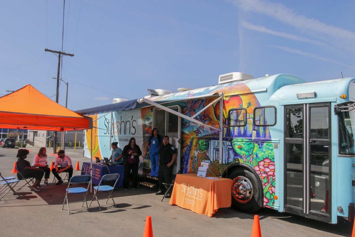 St. John’s mobile clinic at the A Bridge Home Hope St. grand opening