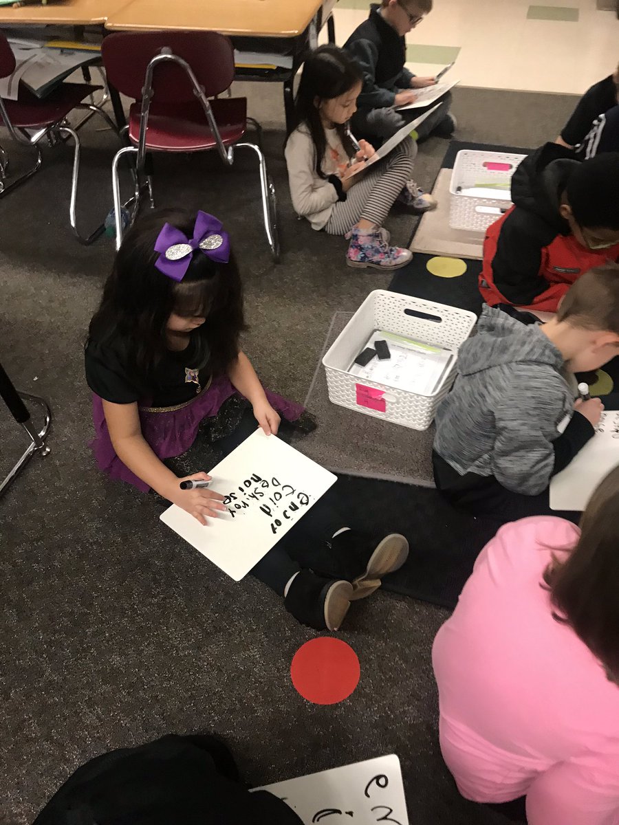 MrsMoodyPRE's tweet photo. I dropped off some papers in @MissMcGaughey1 room and was blown away by these phonics professors! I love seeing Ss actively engaged in word study! #uosphonics #phonicsprofessors #wwsALLin https://t.co/AUVd7rBdeV