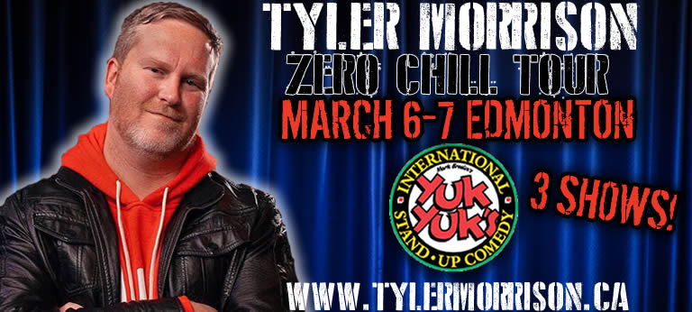 tylermorrison1's tweet photo. #Edmonton I will be headlining 3 shows @YuksEd this weekend starting tomorrow! https://t.co/IyWOOqtbzm fomr tickets, let's pack this joint!
#StandupComedy #StandupComedian #TylerMorrison #ZeroChillTour https://t.co/rdBkW4eW2F