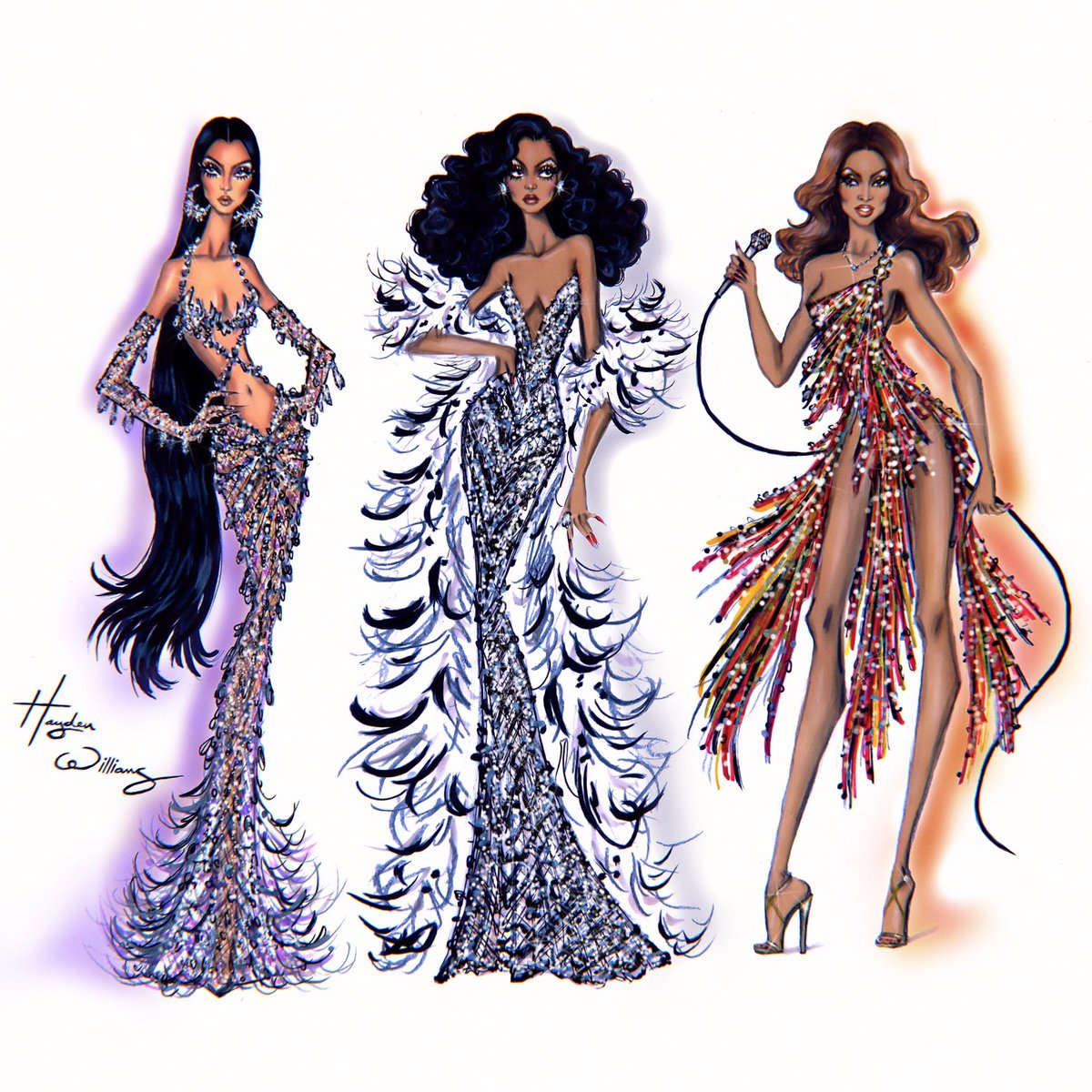 Legendary Divas! @cher, @DianaRoss & @LoveTinaTurner . 