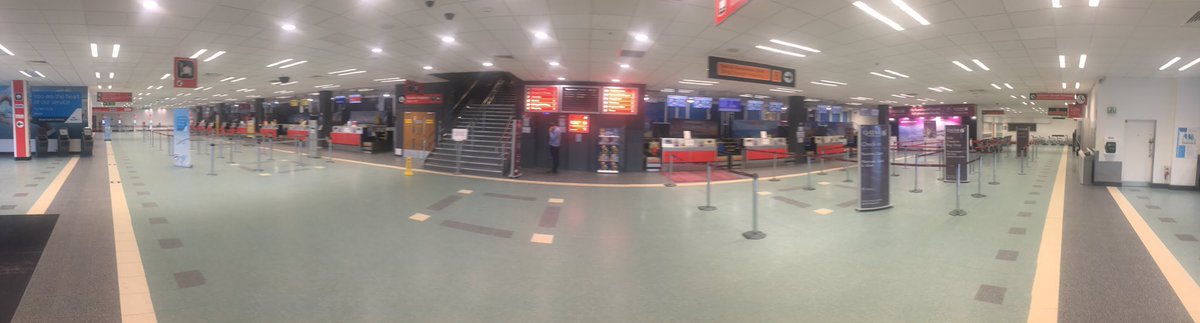 Cardiff airport departures 5pm today - it’s like the Mary Celeste!