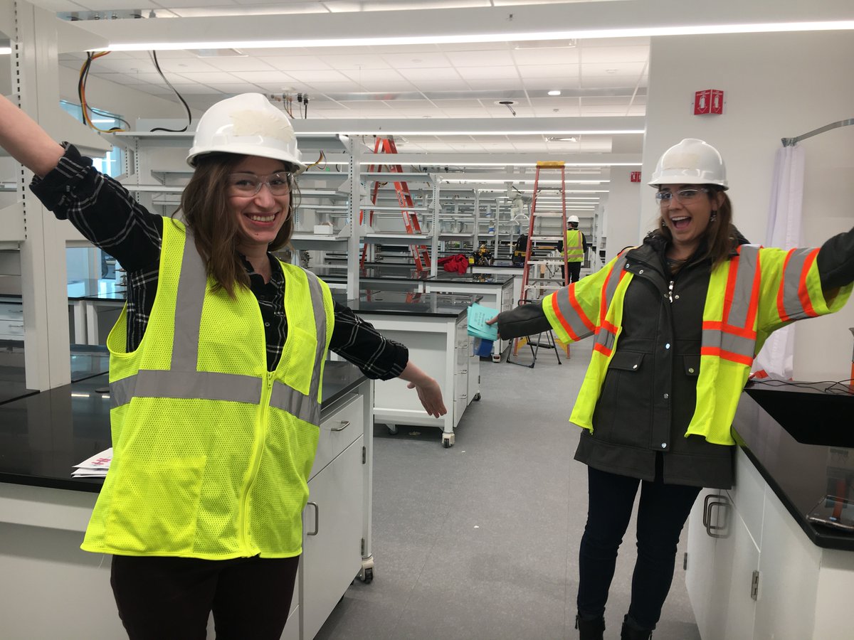 Just took a tour of the new <a href="/TheDayLab/">Emily Day</a> space in the Ammon Pinizzotto Biopharmaceutical Innovation Building. We move the lab in a few weeks and <a href="/DanielleValcou2/">Danielle Valcourt, PhD</a> and <a href="/mackenziescull3/">Mackenzie Scully</a> are excited!