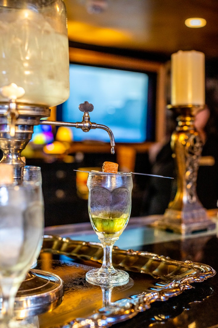 #NationalAbsintheDay is best spent at Bourbon O Bar. If you're wondering why, just take a look at our absinthe drip.