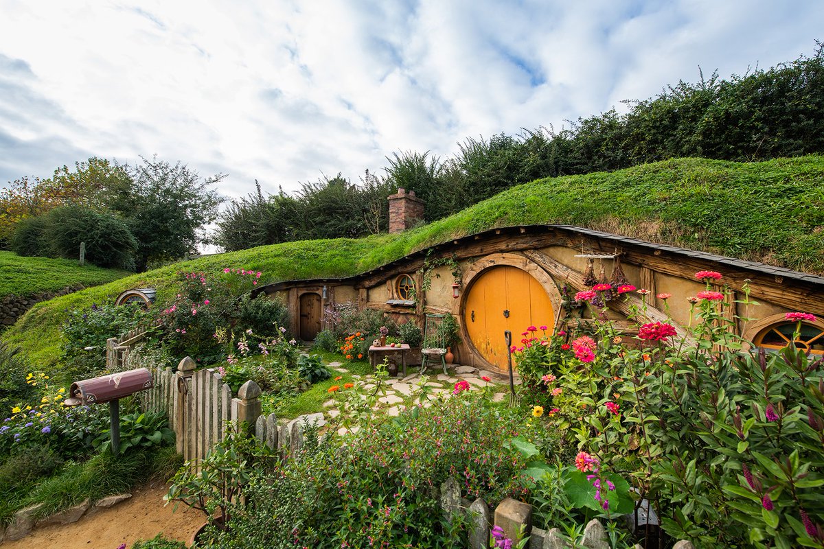 In a hole in the ground... Hobbiton Movie Set, Matamata, NZ.