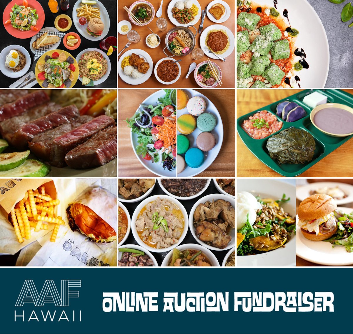 AAFHawaii's tweet photo. Hungry? "The First Quadrennial Leap Year 24/7 Online Auction" has what you're https://t.co/8NbrccRlfQ get started, go to https://t.co/RNosvUfn3N and register. Mahalo to our generous sponsors! Auction ends Saturday, 3/7 at 5pm HST.⁠ #aafhawaii #aafleapauction https://t.co/9dY8uBh5dh