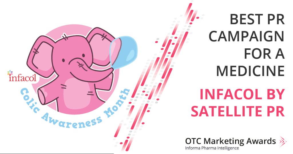 HBWInsight's tweet photo. Well done to @Satellite_PR for their #ColicAwarenessMonth campaign for #Infacol by #Teva! Congratulations on your win at the #OTCMarketingAwards https://t.co/oMIyjDpb1L