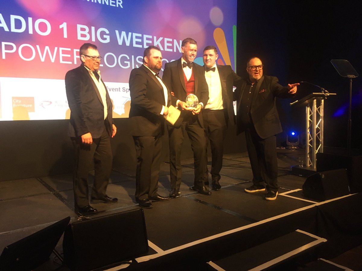 eventprodawards's tweet photo. Congratulations to @PowerLogistics for winning Best Use of Technology at an Event for Radio 1 Big Weekend! #EPAs2020 https://t.co/KBJO4CBlLD