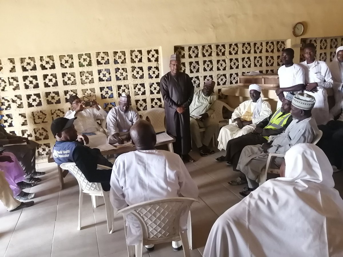 Day 2 of SPHCDA engagement visiit... Ngaski LGA of kebbi:
 I. with Executive Chairman, II. with WDC at PHC Ngaski