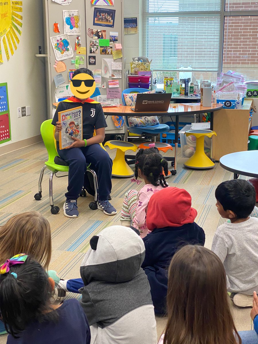 Continued #ReadAcrossAmericaWeek with not one.... not 2.... but THREE special read alouds! Thank you to <a href="/b_sbouchard/">SuzyB</a> <a href="/ashleymhowey/">Ashley Howey</a> <a href="/SuhasPa01702533/">Suhas Patel</a> and one of our student leaders from <a href="/MrsLiebscher4th/">MrsLiebscher4th</a>’s class!! What an amazing day for the Happy Campers! 🤩