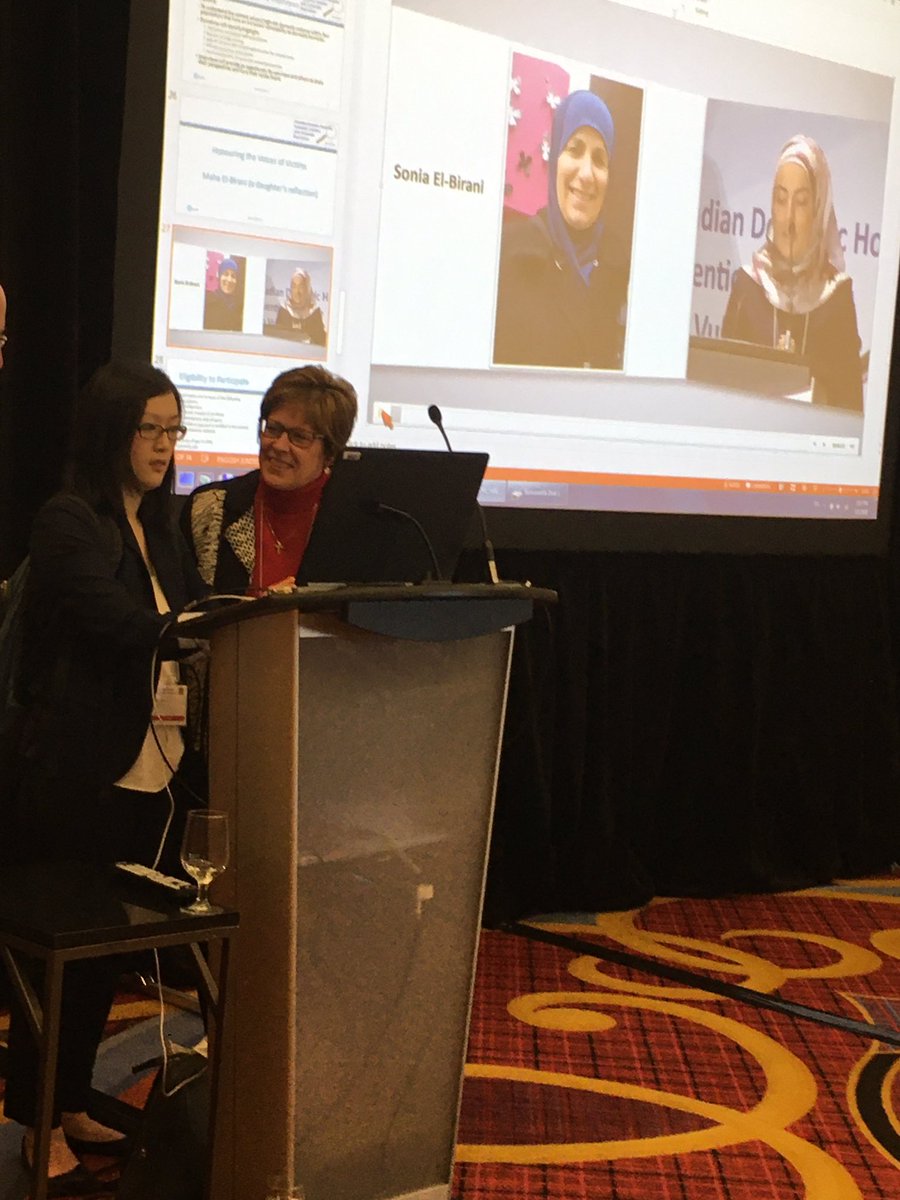 cdhpi's tweet photo. #CDHPI Project Manager, Anna-Lee Straatman and National Research Coordinator @JulieMPoon sharing our #domestichomicide project findings to a packed room at the #CDVC2020 conference in Halifax! @csslrv @crevawc @learntoendabuse @CSAHS_UoG @uofg @WesternU https://t.co/mOSWhLCGyN