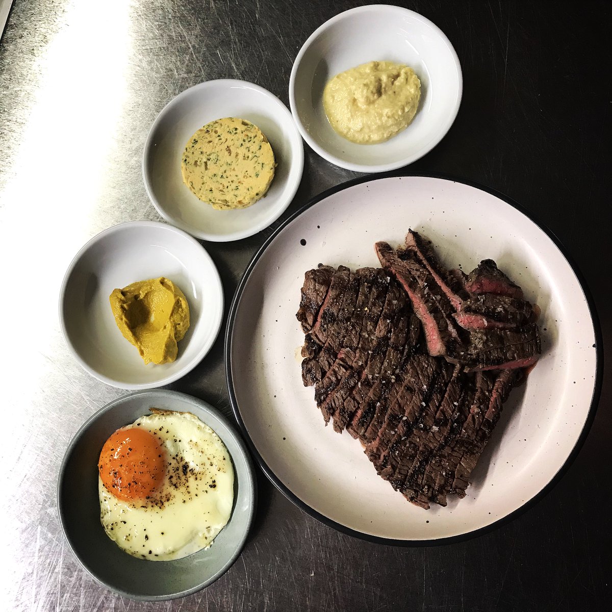FixWine's tweet photo. Wagyu Rump, 8+ score and chargrilled to medium rare. Let us know how you want it. Mustard? Horseradish? Café de Paris or the classic fried egg?
.
#fixwine #WhoNeedsAGlassOfWine #WineBar #SydneyWine #fixwinebar #Wine #WineLover #Winestagram #WineLovers #wagyu #steak #egg https://t.co/14UdEZEKBx