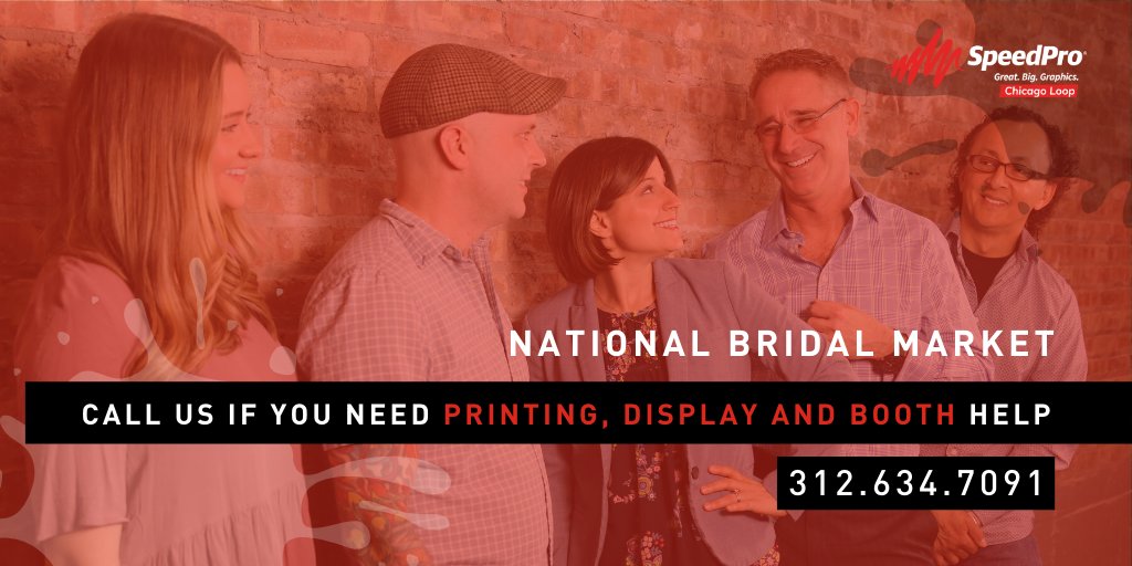 SpeedProCL's tweet image. Do you want to take your National Bridal Market exhibit to new heights? We are tradeshow experts and conveniently located near The Mart. Give us a call and let our exhibit pros lend a hand!

#SpeedProChicagoLoop #GreatBigGraphics #SurfaceImpact #NationalBridalMarket