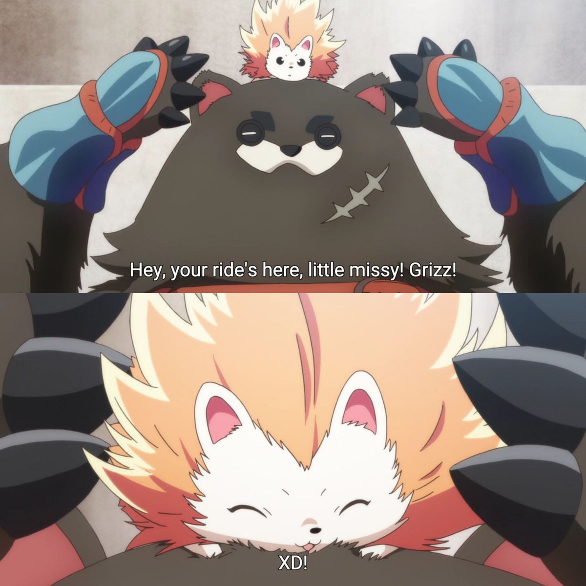 funimationUK_'s tweet photo. Behemoth is so adorable! ♥ 

[via Infinite Dendrogram] https://t.co/x7DBNa4Fec