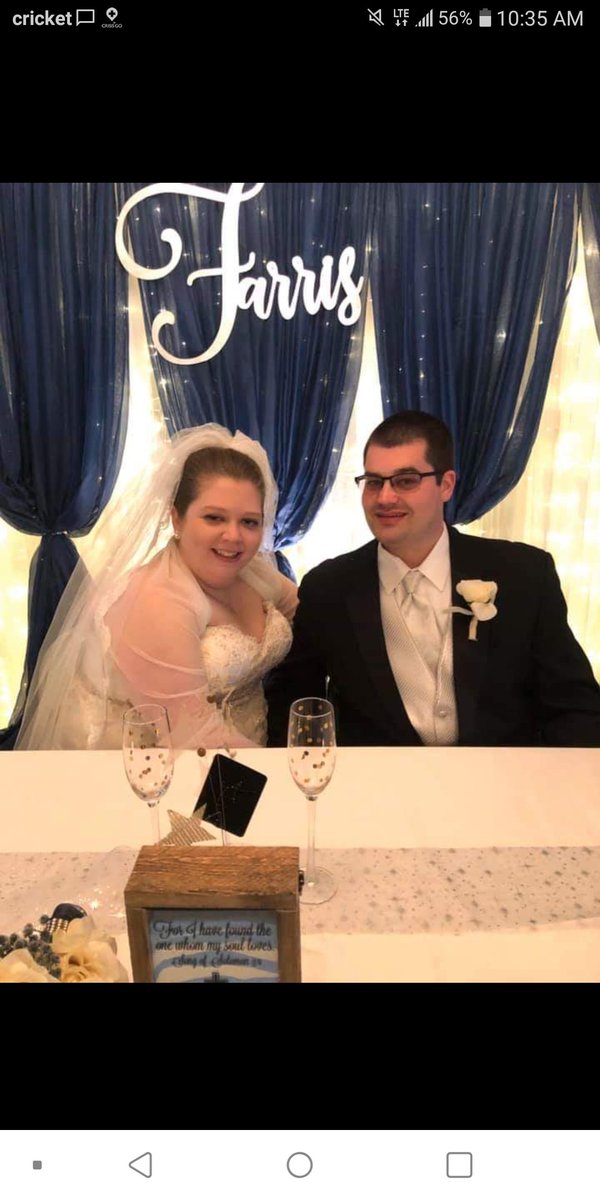 So blessed to have married the love of my life this past Saturday!!!So many wonderful things to look forward to!!!💜💙 <a href="/bfarris100/">Brett Farris</a>
