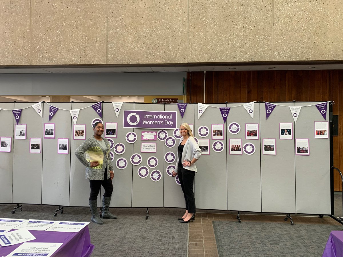 GSUcareer's tweet photo. Wonderful International Women’s Day exhibit at GSU!!! https://t.co/S7UUghIFoh