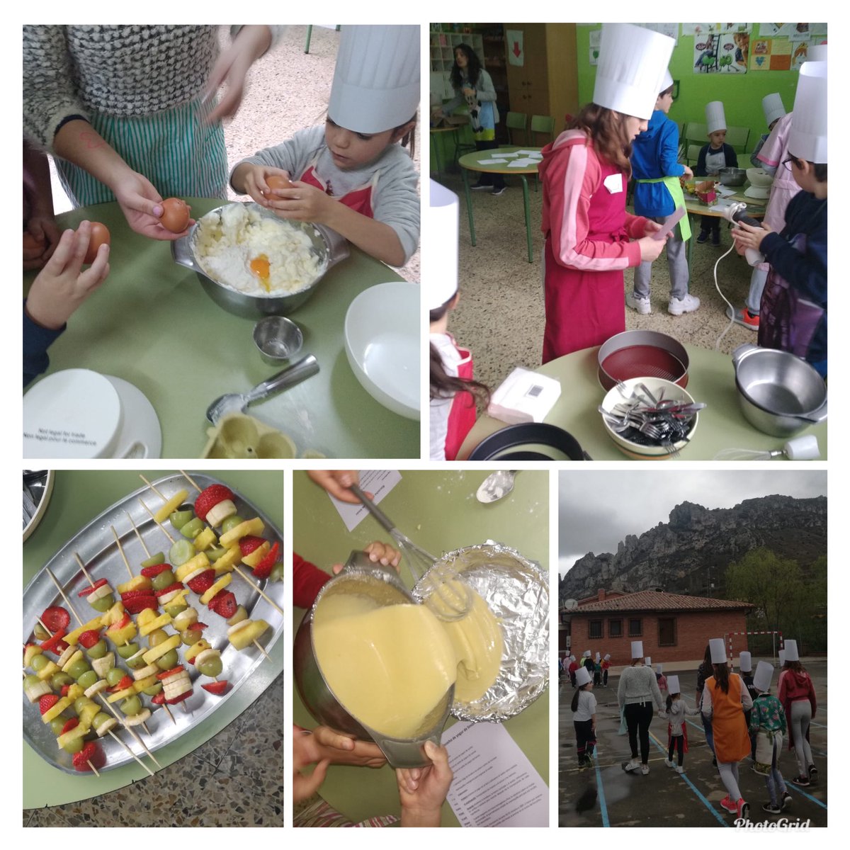 CeipObarenes's tweet photo. Los cocineros del @CeipObarenes han trabajo la receta en clase de #Lengua y después nos han demostrado que son unos fantásticos chefs. #colaborativo, #educacion https://t.co/1Qf9ct0jgD