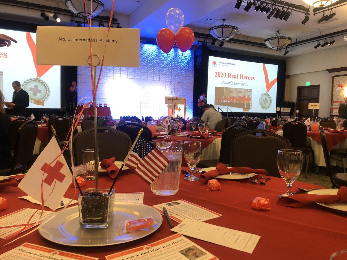 All the 4th/5th teachers were invited to attend a fancy Red Cross lunch and receive the Spirit of the Red Cross award for the donation our students made when raised money for the Red Cross with our carnival. Super awesome! #AIALobos