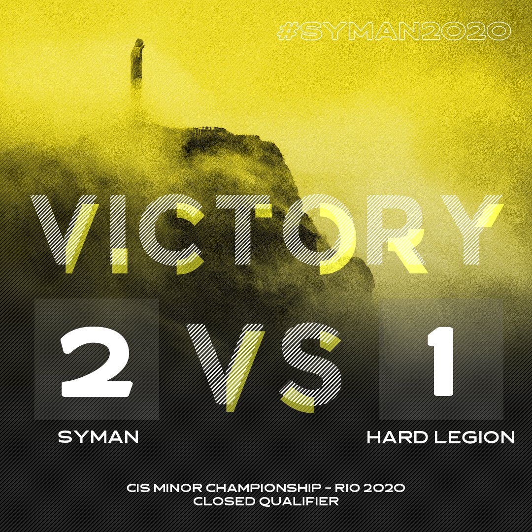 k23_esports's tweet photo. We won @hard_legion with the score 16:14 and go to CIS Minor — ESL One Rio 2020! Thanks to everyone who supported Syman ❤
#syman2020 #wereallgamers #cisminor https://t.co/ztttD8KVTI