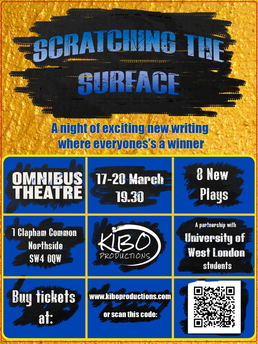 Come check out @UniWestLondon playwright @ChelseaMSheldon's play Right Place, Wrong Time directed by @TheLadyReturns 17-20 March @OmnibusTheatre #STS #newwriting #scratchnight