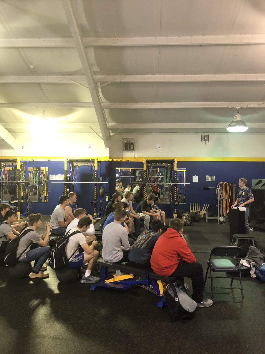 FcaSheridan's tweet photo. It’s been a tough week at our high school this week. These two young men brought great, encouraging words to us this afternoon. Thanks Fox and Irvin for sharing from the heart today! #sheridanfca https://t.co/ICnr8huf6v