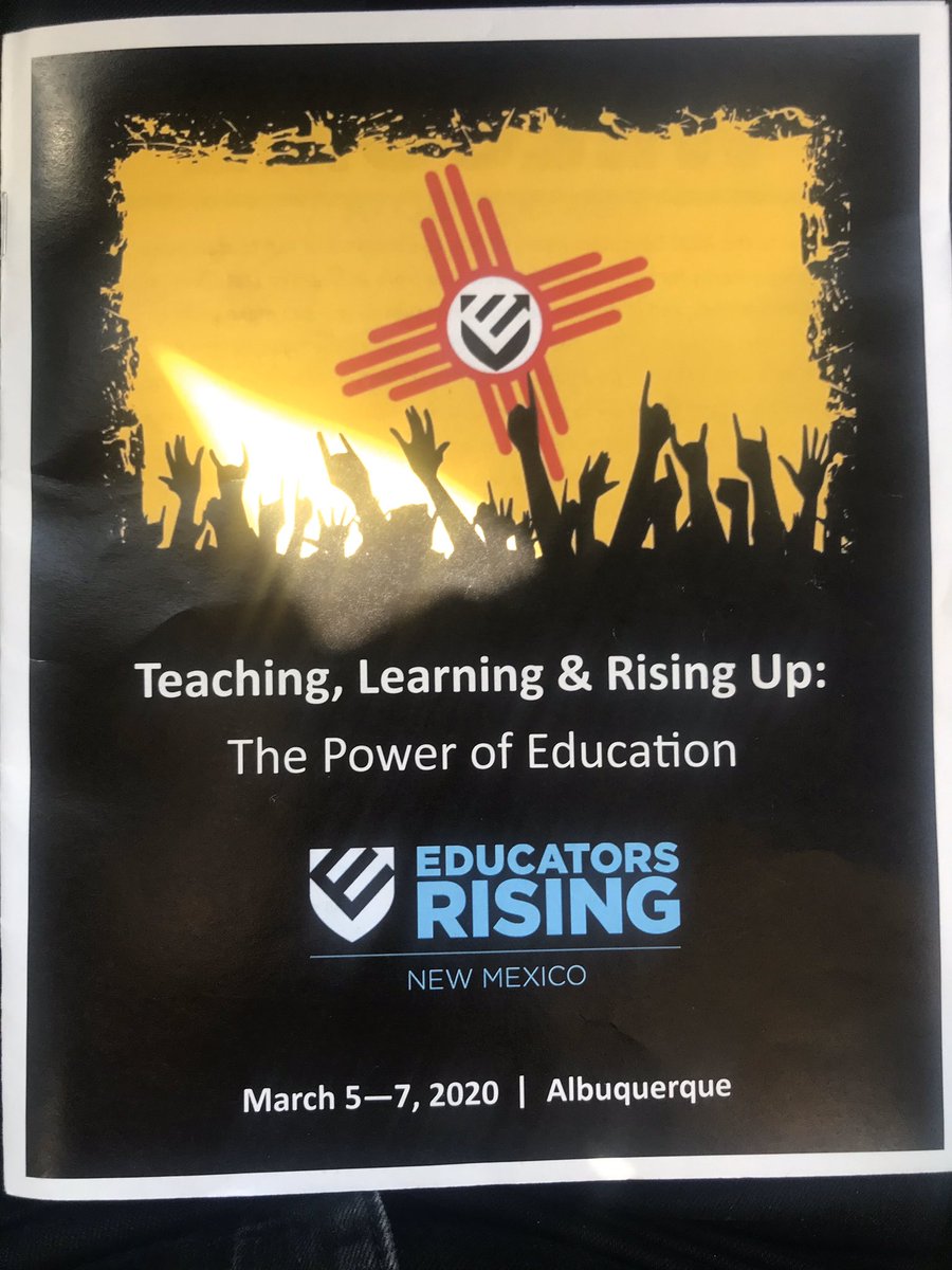 mblatner's tweet photo. 2020 @EducatorsRising NM state conference in the works ! #EdRisingNM2020 https://t.co/oxKLn9vAfL