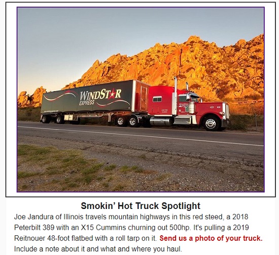 Land_Line_Mag's tweet photo. Does your #SmokinHotTruck paint the highways red?
This one does!
Let's see what you're driving and you might be next in the spotlight.
@PeterbiltMotors
#ReitnouerAluminumTrailers
#Trucking #BigRigs #ChromeStacks #NiceTruck #Peterbilt https://t.co/lk6TAssuxK