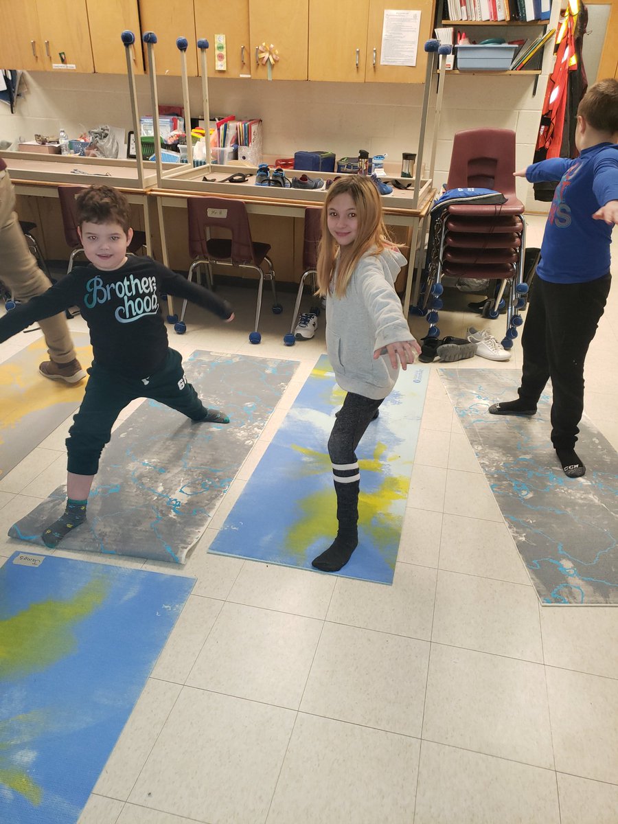 MrsAndersonsCl1's tweet photo. Yoga Warriors! @OrchardParkPS 
#developmentalskillsclass https://t.co/K0fcFKZXkN