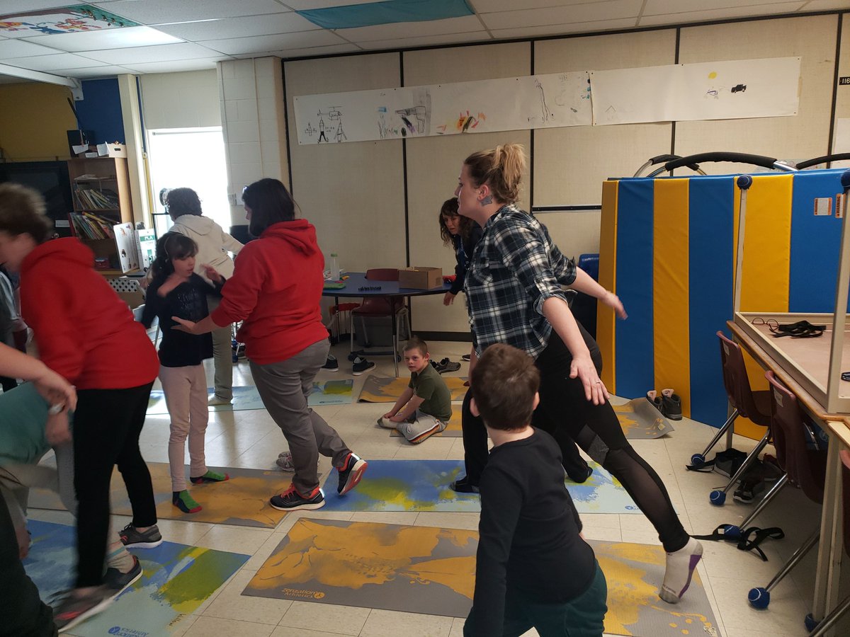 Yoga Warriors! @OrchardParkPS 
#developmentalskillsclass