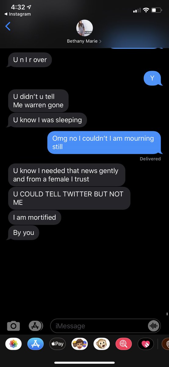 TaterLTots's tweet photo. we are not ok #WarrenDropOut https://t.co/hYZUxix6ih