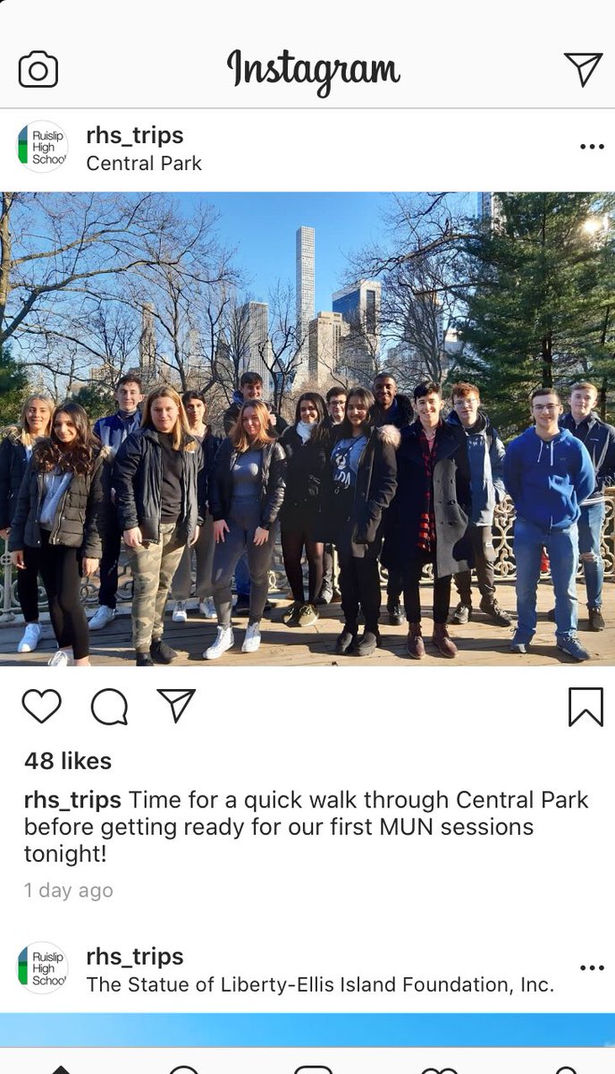 RuislipHigh's tweet photo. Sounds like the RHS team have had a great day in NYC #RHSMUN #NYC https://t.co/Kq4oUvuNnb