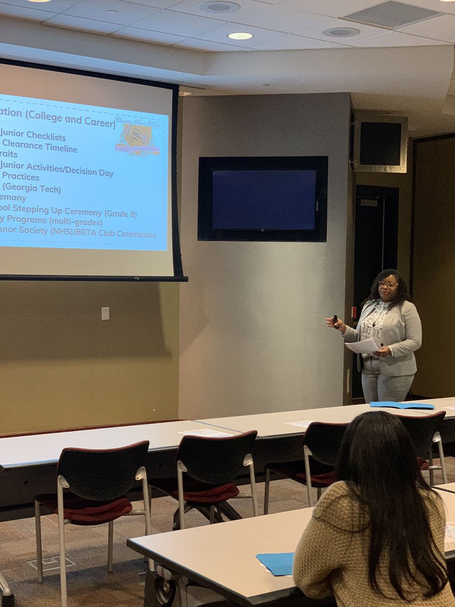 billups_LA's tweet photo. Happening now! @SharondaMurrell is sharing with New Leaders best practices for EOY procedures! #beginwithendinmind @wardellhunterED @AssocSupBattle @apsupdate #apsnewleadersinduction https://t.co/vdGGr7Szss