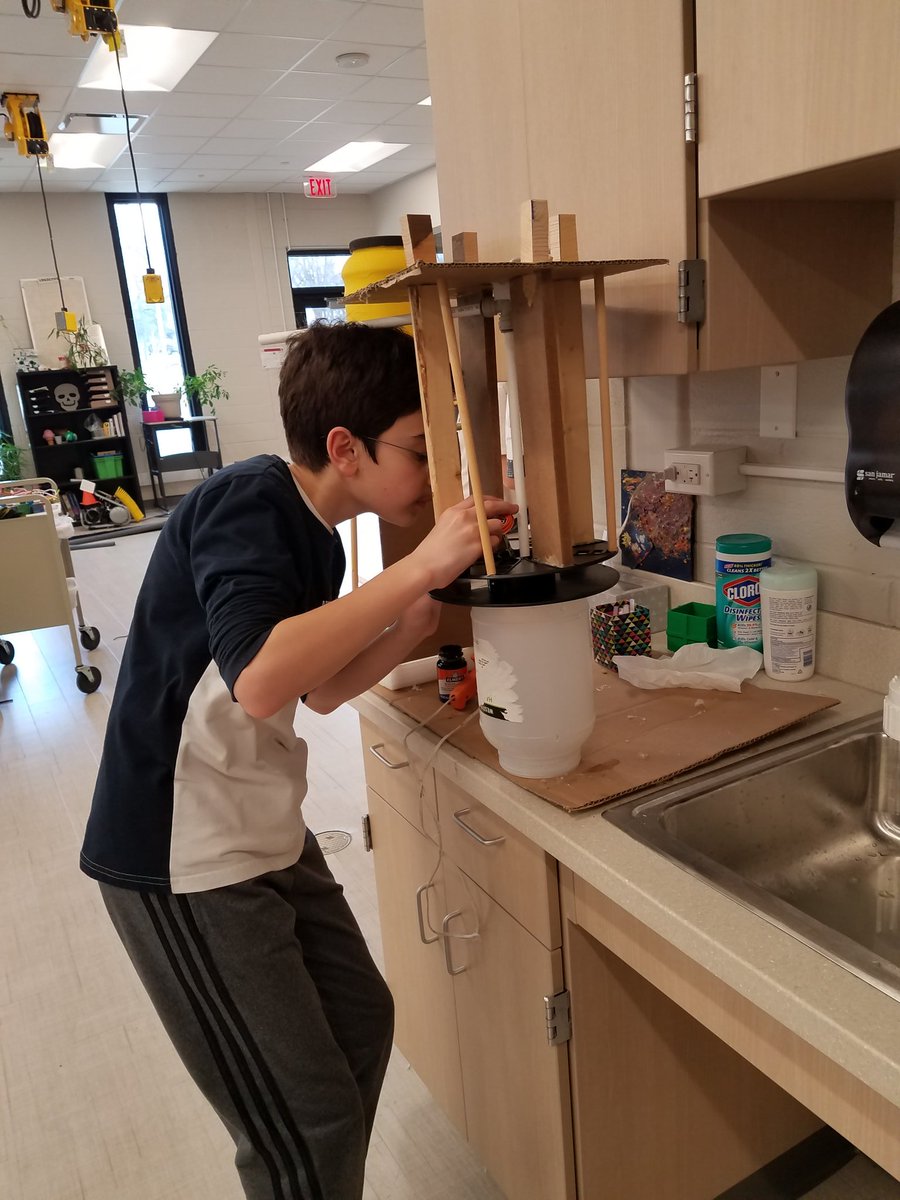 WestviewSTEM's tweet photo. Westview's EarthQuest club testing &amp; putting the finishing touches on their model water towers for Saturday's competition at Westmont Junior High. Good luck Westview!#d60learns https://t.co/XQmLnwzdjL