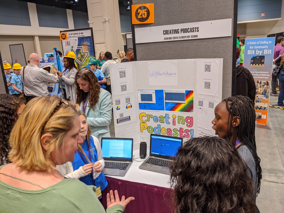 scesmedia's tweet photo. Great day @ncties with our @sanfordcreek brilliant students showcasing technology. Great job Ms_JArmstrong https://t.co/tm4fjORfnT